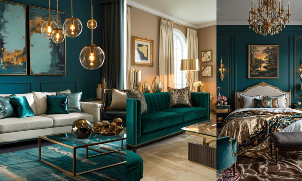 Top 10 Gold Colour Combinations to Elevate Your Home Interiors | The ...
