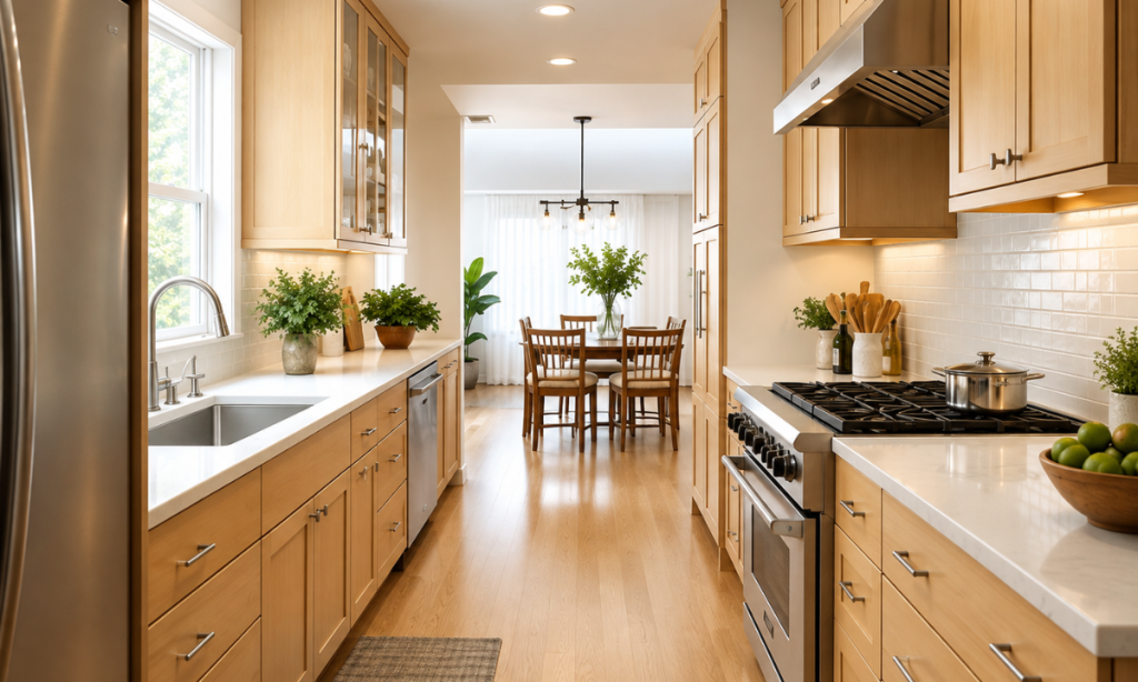 Parallel (Galley) Open Kitchen