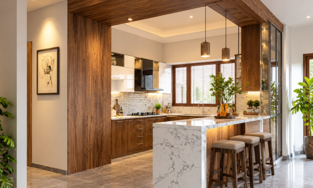 Semi-Open Kitchen with Partition