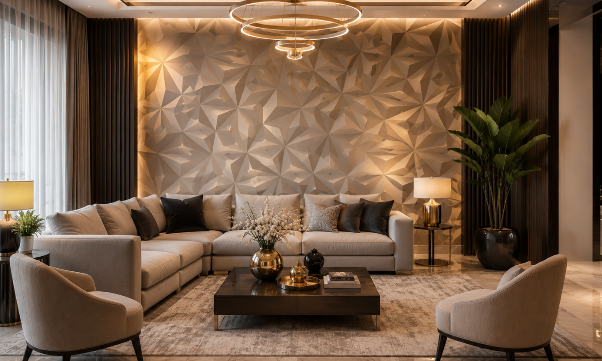 3D Wallpaper for Living Rooms