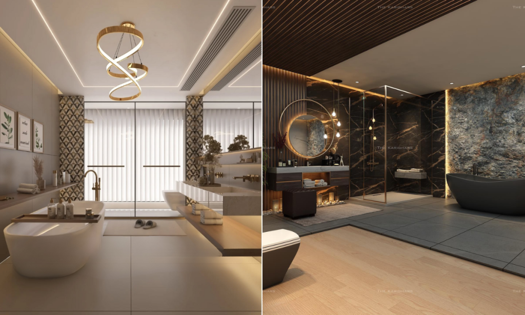 Luxury Bathroom Interior Designs for Modern High-End Homes | The Karighars