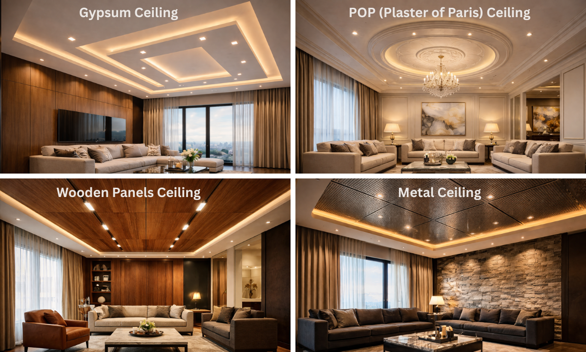 False Ceiling Materials: Popular Choices