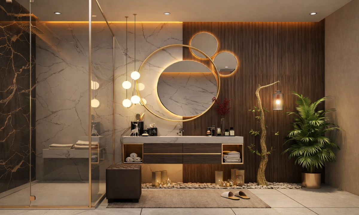 Spa-Like Bathroom Interiors