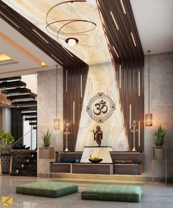 Hanging Lights for a Stylish Pooja Room