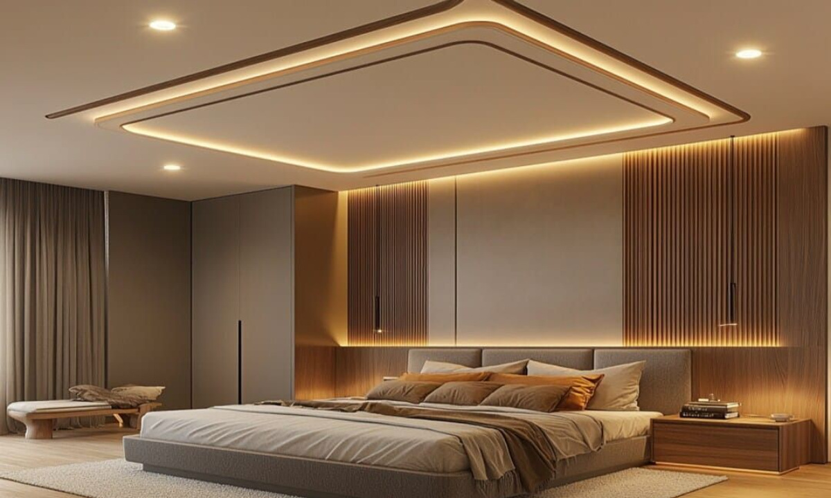 Floating Island Panel Ceiling design
