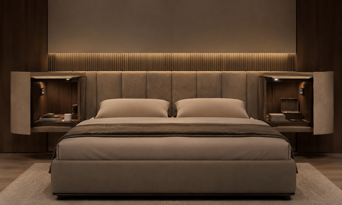Architectural Headboard Niches