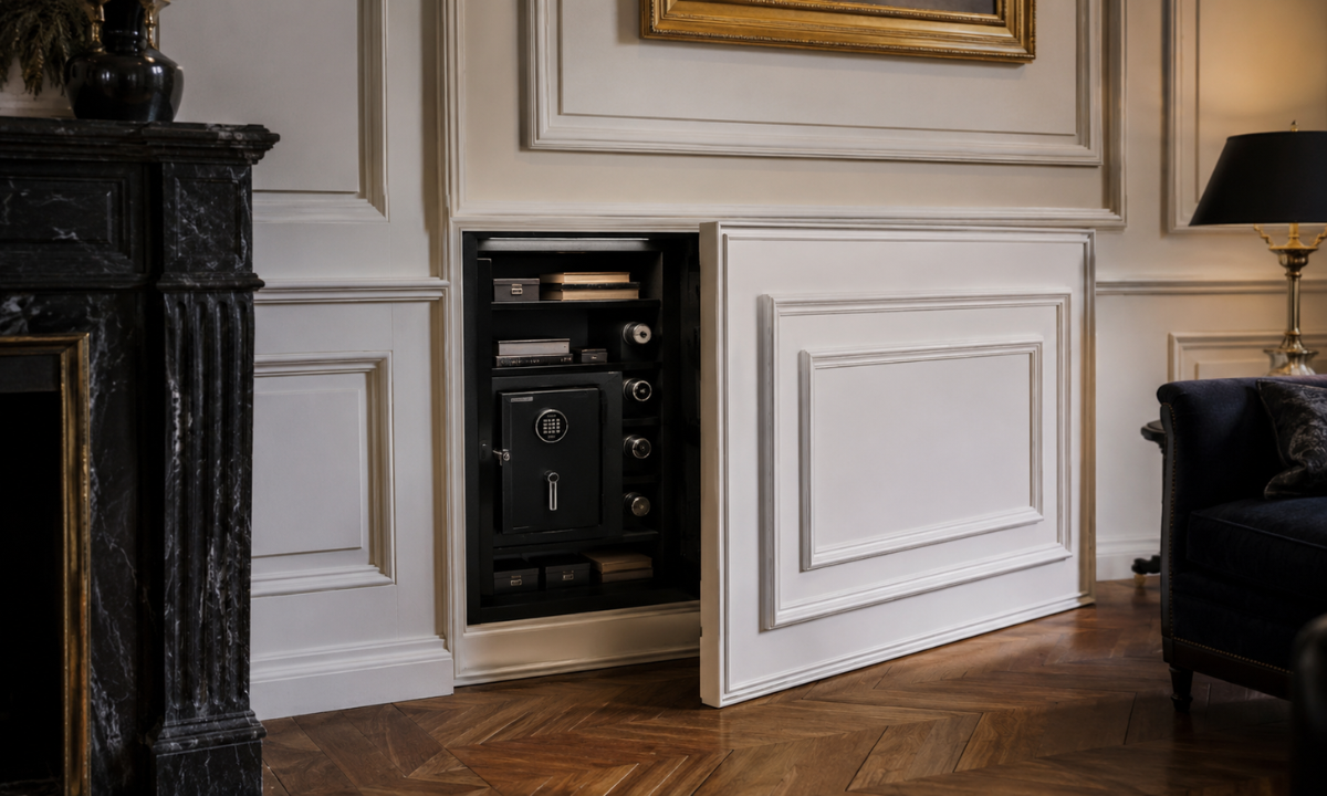 Embedded Wainscoting Safes