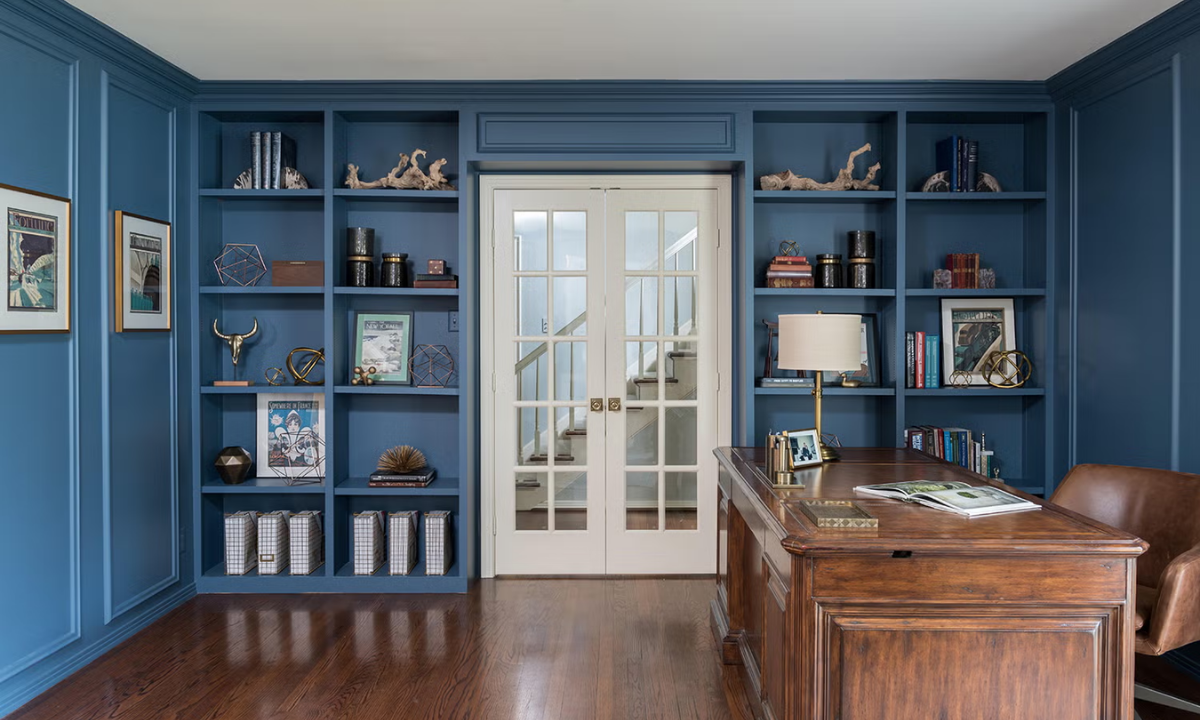 Floor-to-Ceiling Custom Shelving