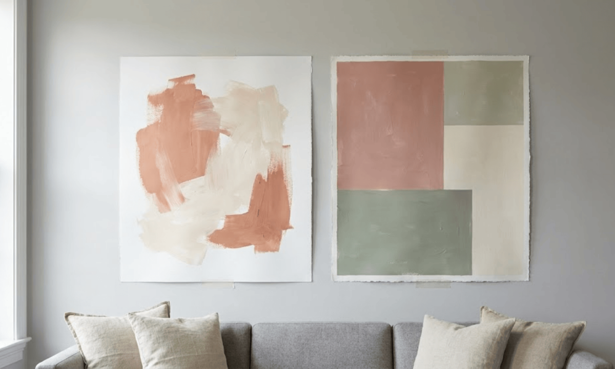 Oversized Minimalist Canvas Art