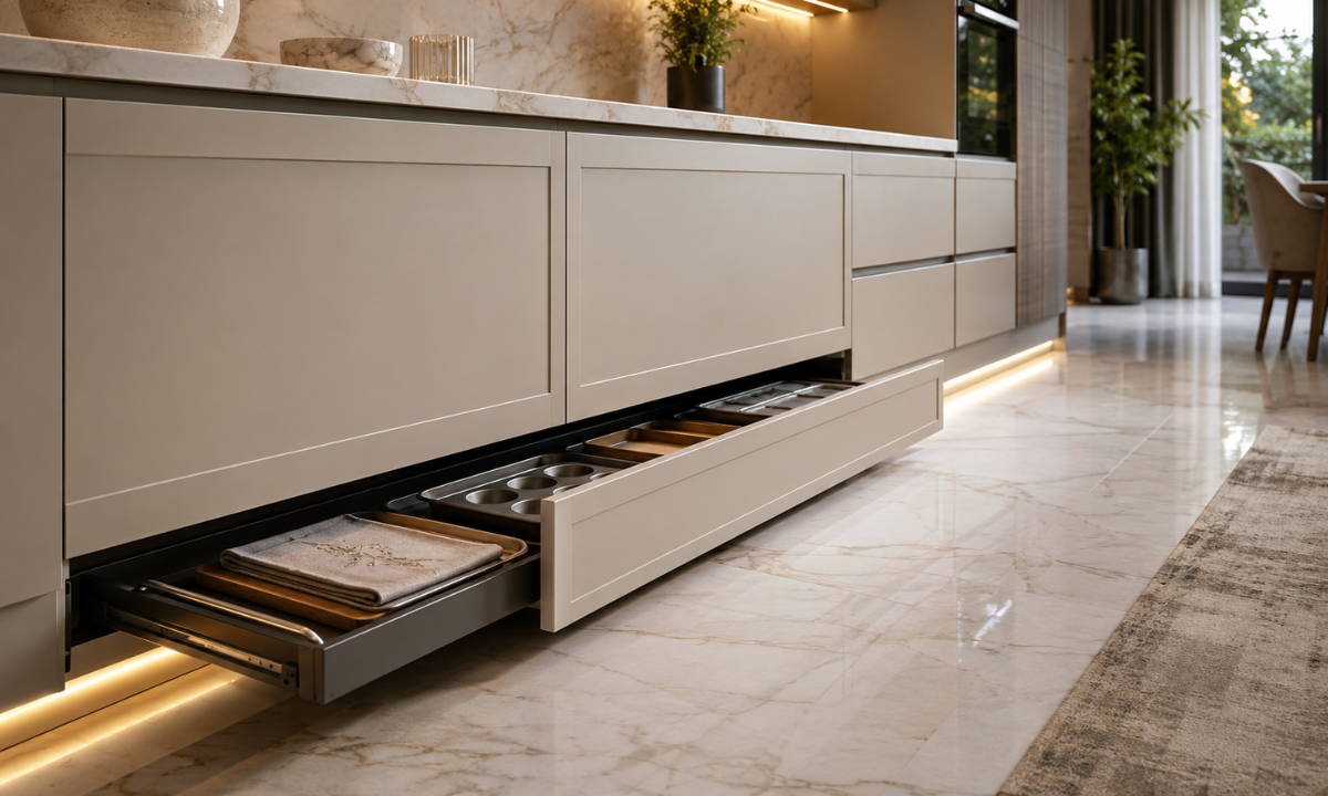 Seamless Toe-Kick Plinth Drawers