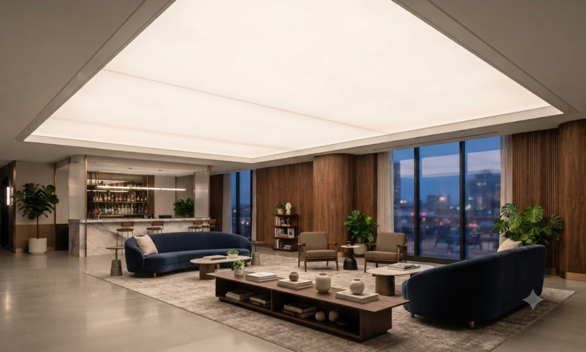 Backlit Stretch Ceiling Canopy