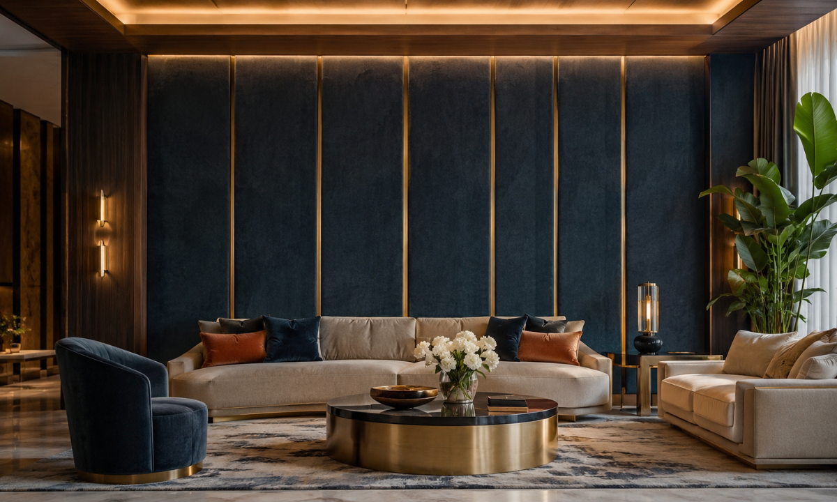 Velvet Upholstered Wall Panels