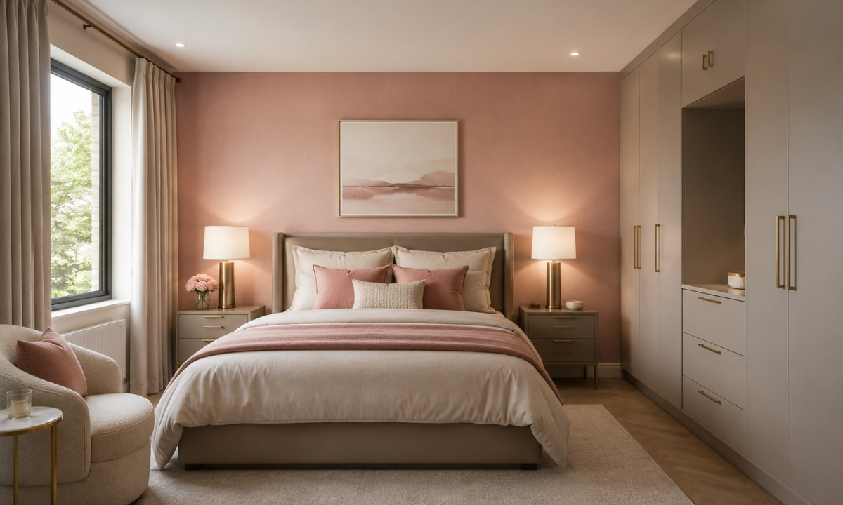 Blush Rose, Taupe & Bronze