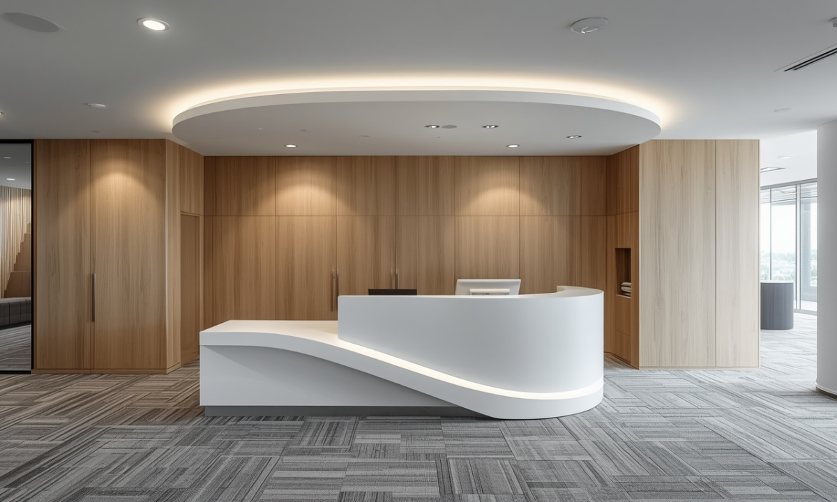 Curved Reception Consoles