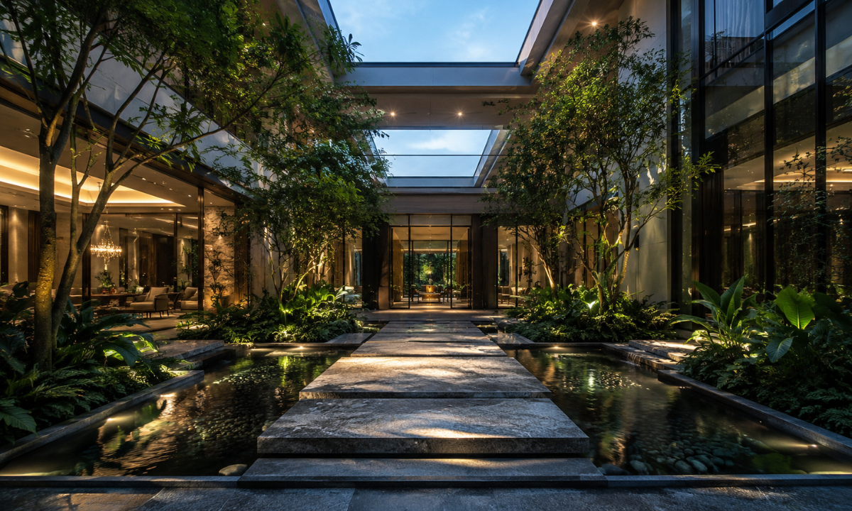 Internal Atriums & Biophilic Courtyards