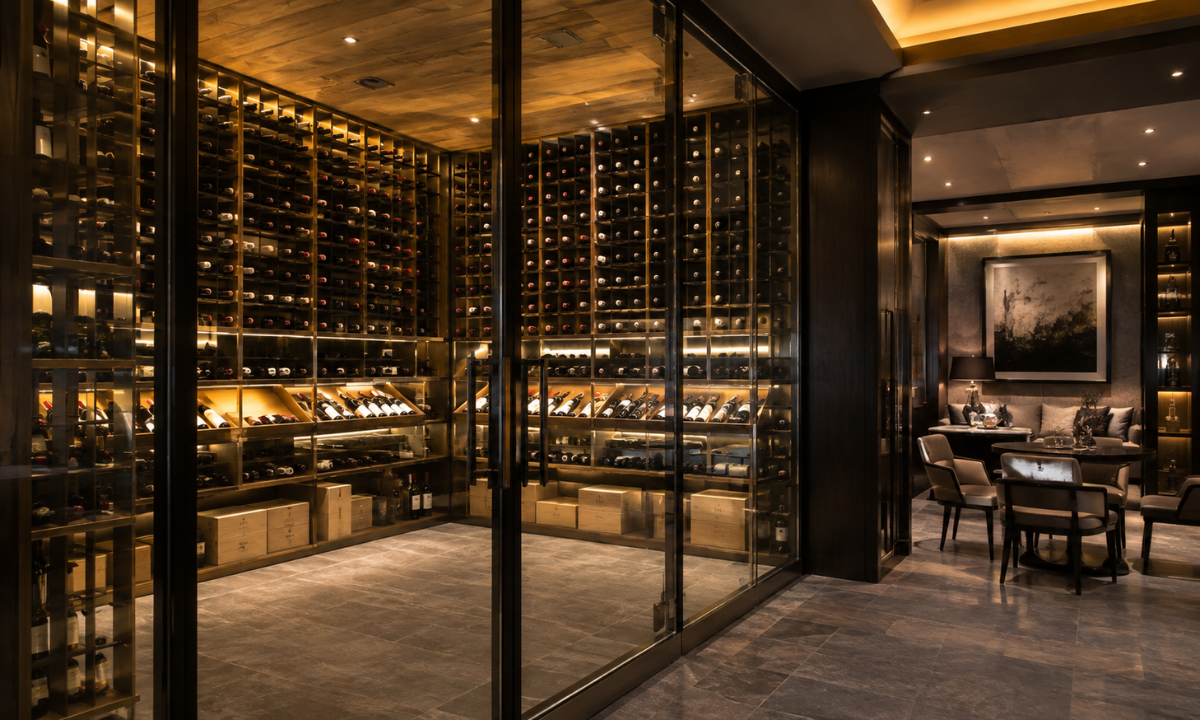 Temperature-Controlled Wine Vaults & Tasting Lounges