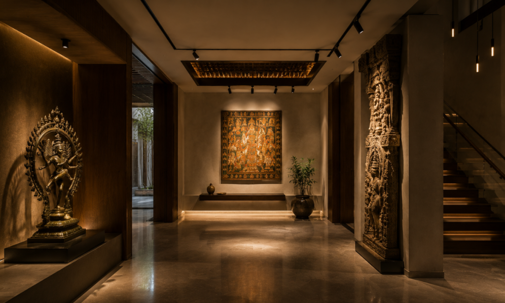Museum lighting for heritage Indian art