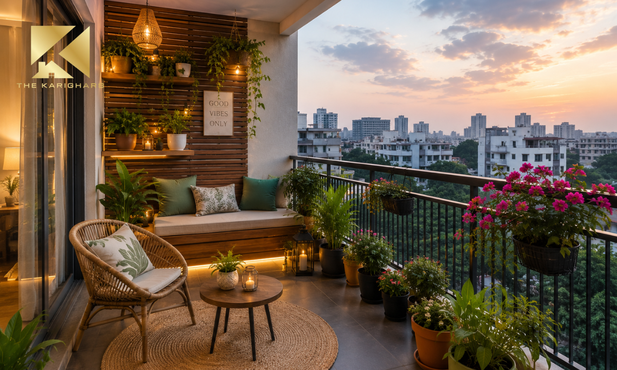 Stylish balcony makeover in Bangalore for modern outdoor living
