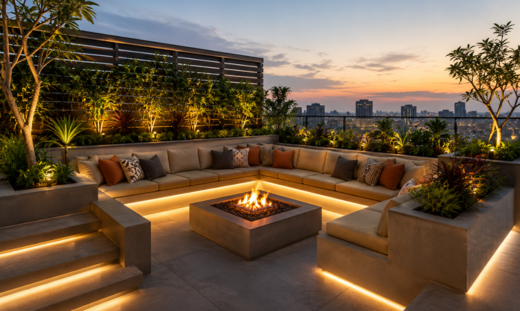 Glass-Enclosed Sky Lounge