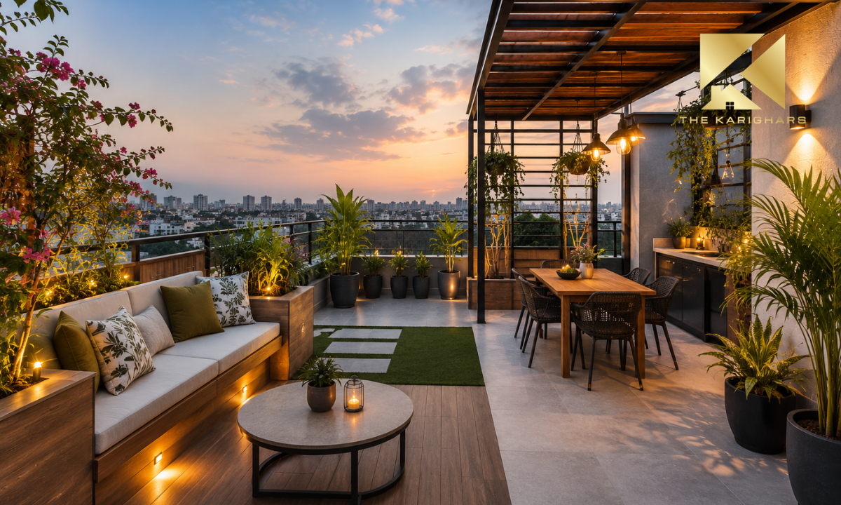 Creative terrace design ideas for small and large spaces