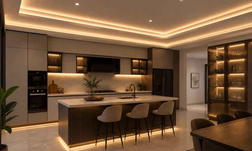 Layered Perimeter Lighting