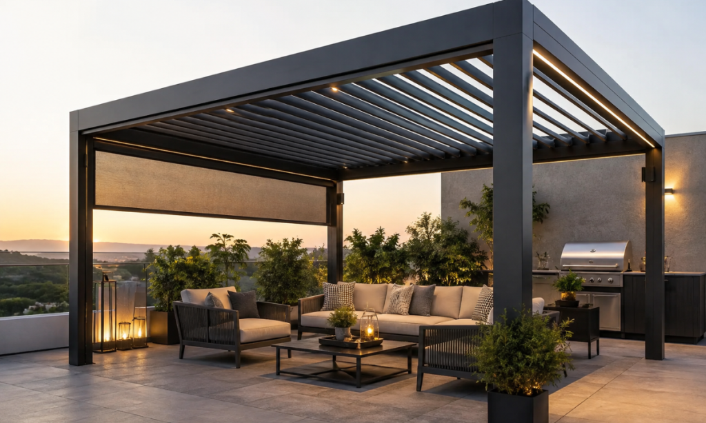 Motorized Aluminum Pergola