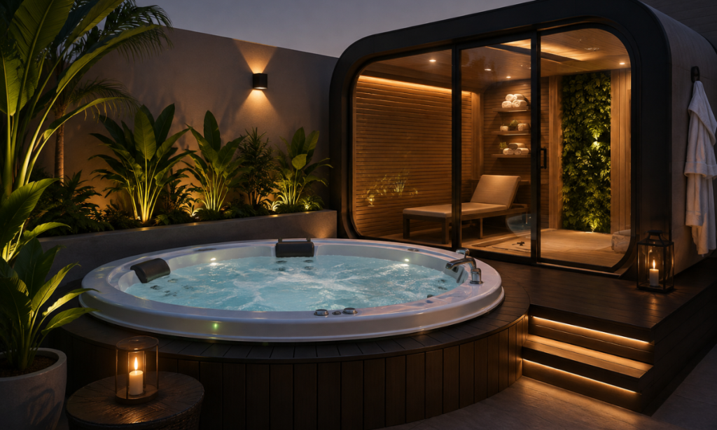Private Jacuzzi & Wellness Pod