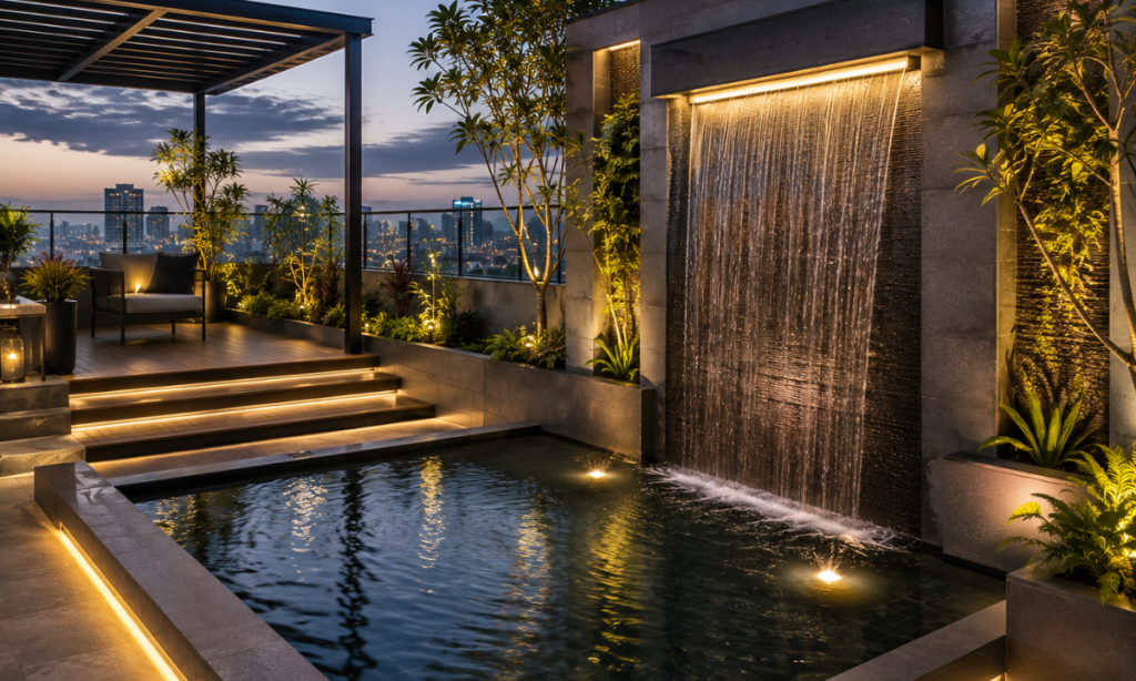 Glass-Enclosed Sky Lounge