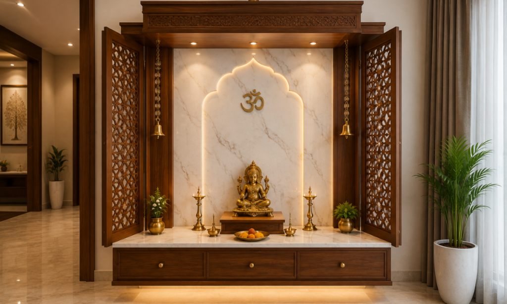 Wood and Marble Mandir