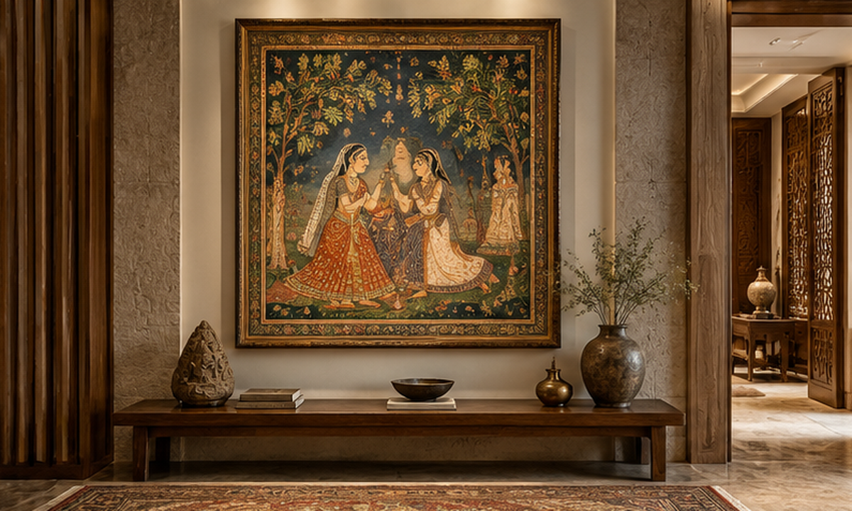 Traditional artwork celebrating heritage and craftsmanship.
